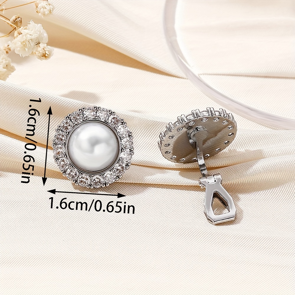 Zirconia Decor Clip On Earrings, Pastoral Style, No Piercing